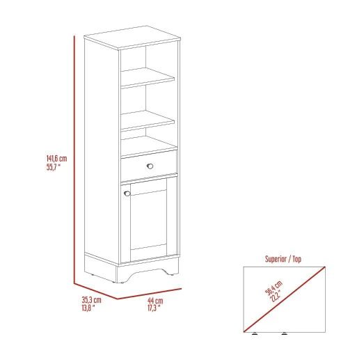 DEPOT E-SHOP Norwalk Linen Cabinet