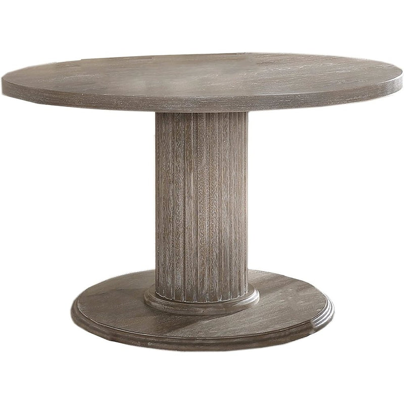 Best Master Furniture Jessica 47" Transitional Wood Dinette Table in Gray