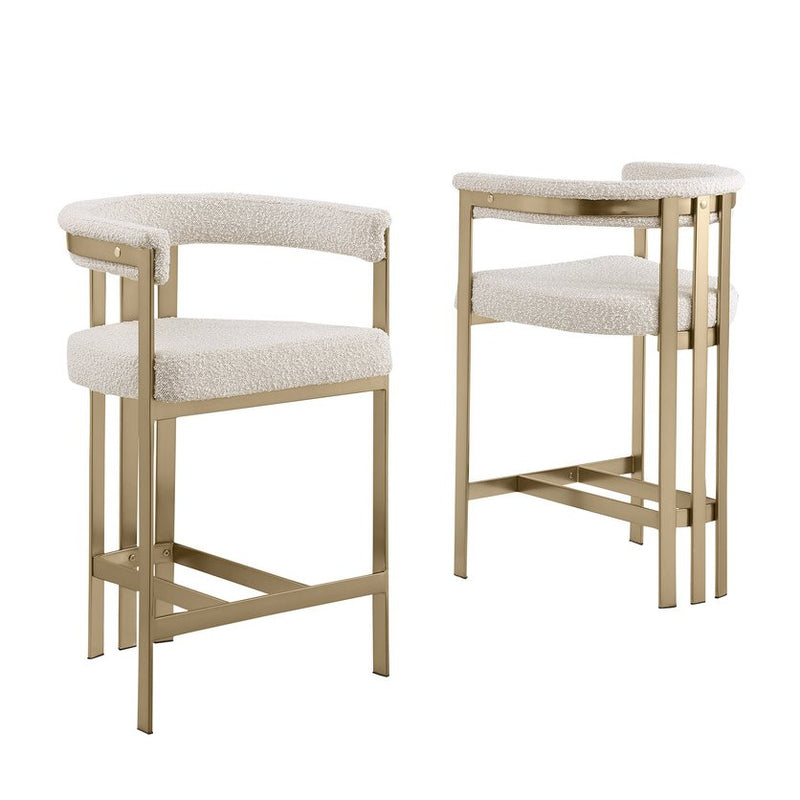 Glam gatsby Cream barstools- Set of 2