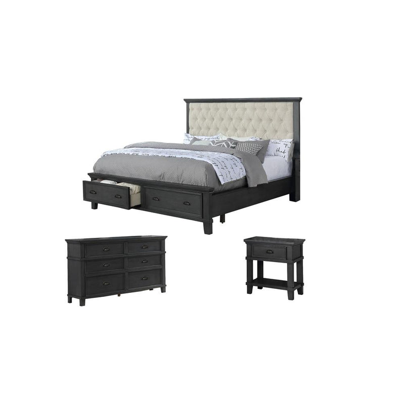 Sandy Platform 3 Piece Bedroom Set, California King