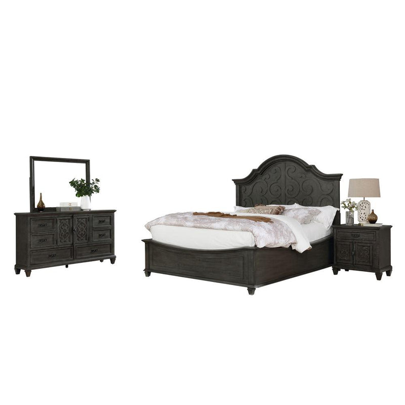 Panel 4 Piece Bedroom Set, Eastern King