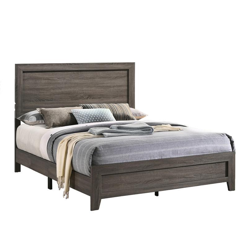 Anastasia Queen Bed in Light Brown