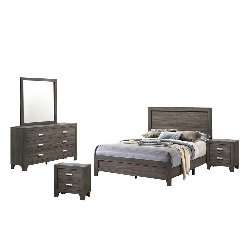 Anastasia 5 Piece Bedroom Set with extra Night Stand, Full