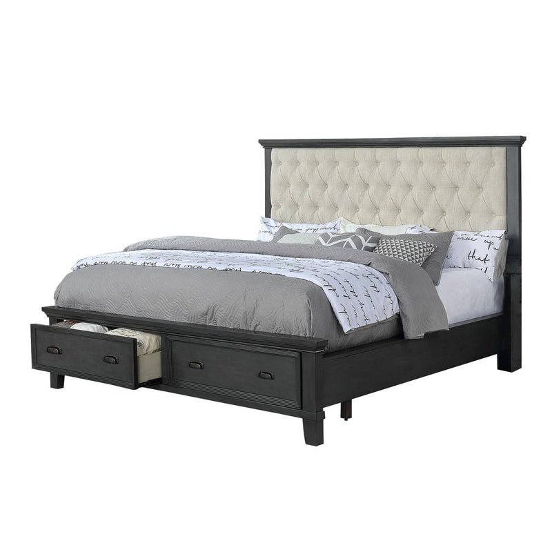 Sandy Platform Eastern King Bed in Cappuccino