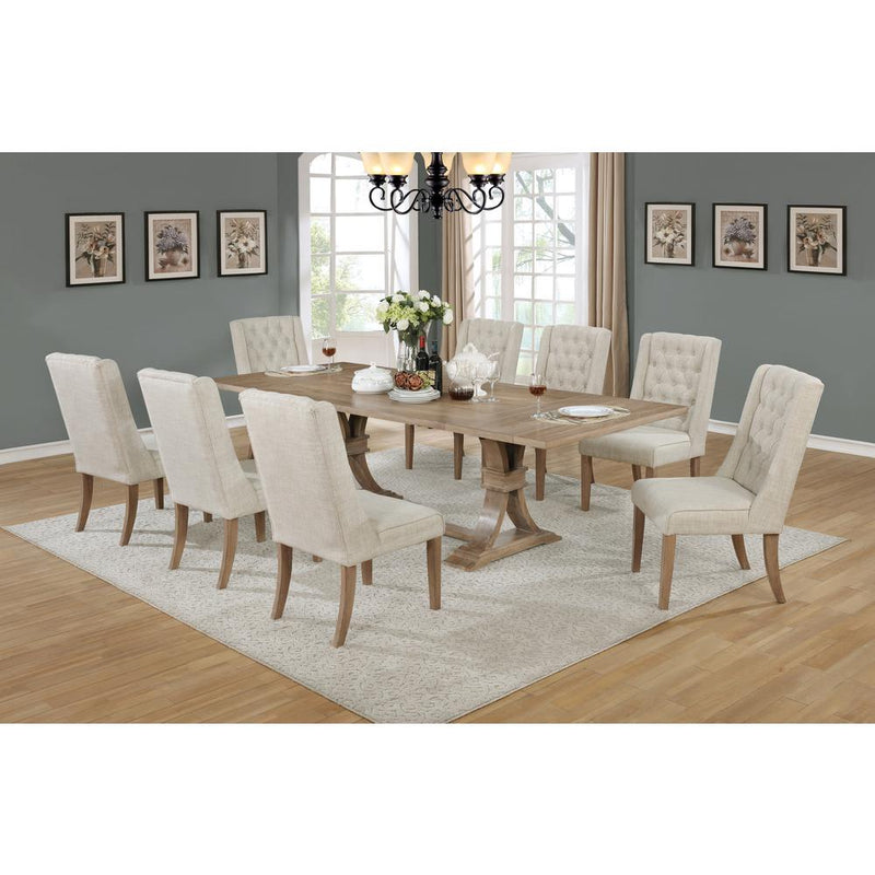 Classic 9pc Extendable Dining Set with Two 16" Leafs