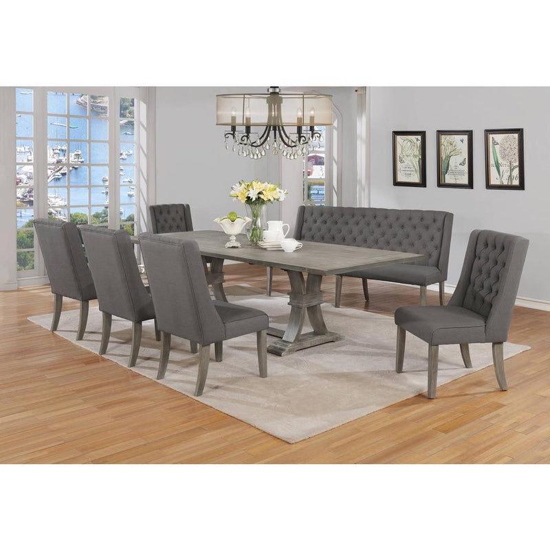 Classic 7pc Dining Set with Extendable Dining Table