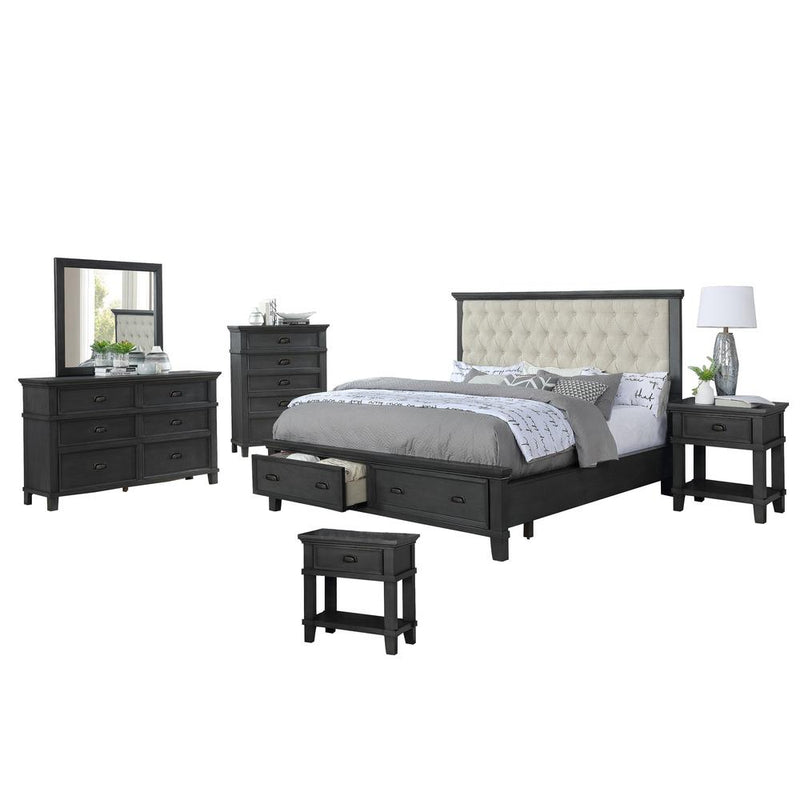 Sandy Platform 6 Piece Bedroom Set, Eastern King