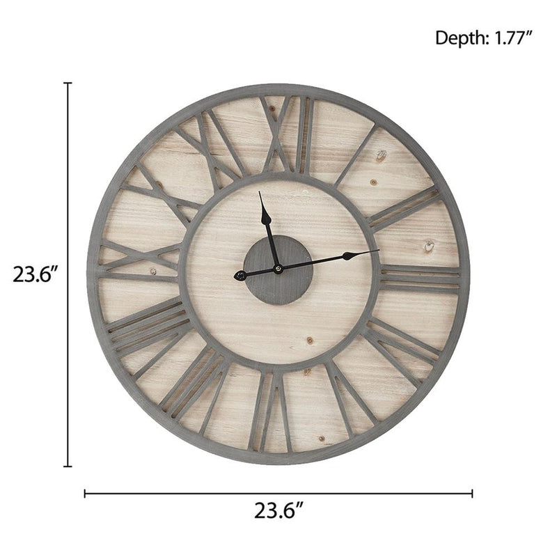 23.6" Wood Wall Clock