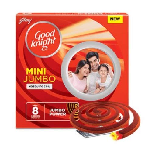 Good Knight Mosquito Coil - Mini Jumbo, 10 Pieces Carton [Pack of 5]