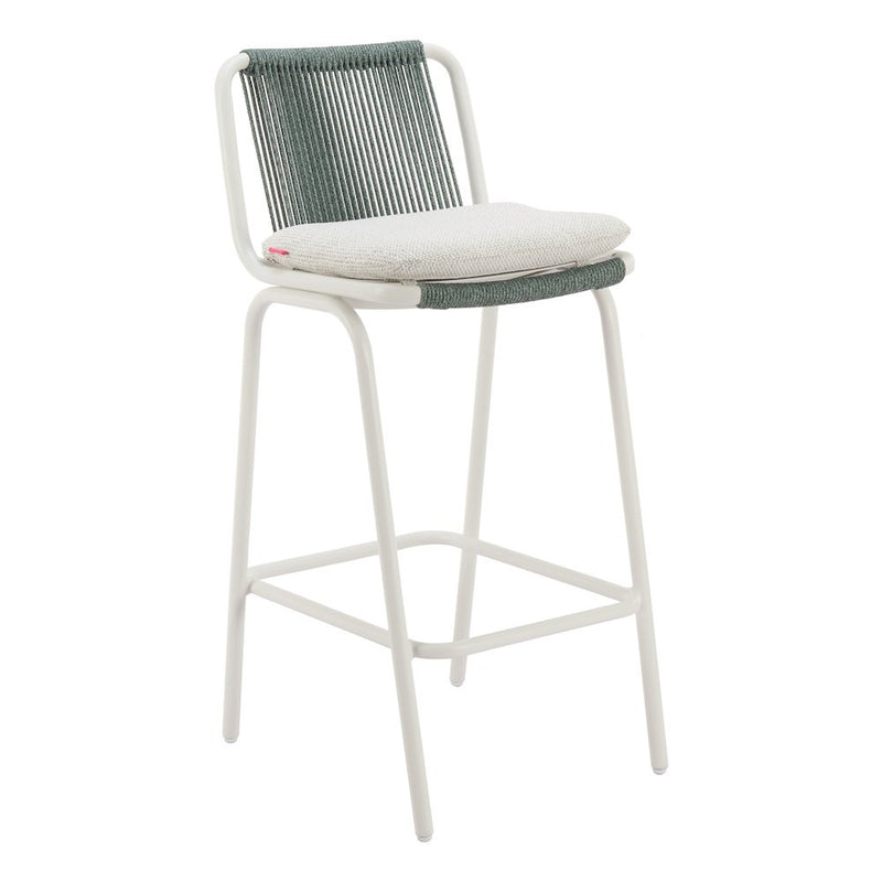 Luft Barstool (Set of 2) White & Green