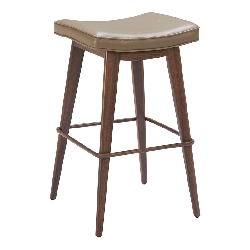 Divat Barstool (Set of 2) Taupe & Walnut