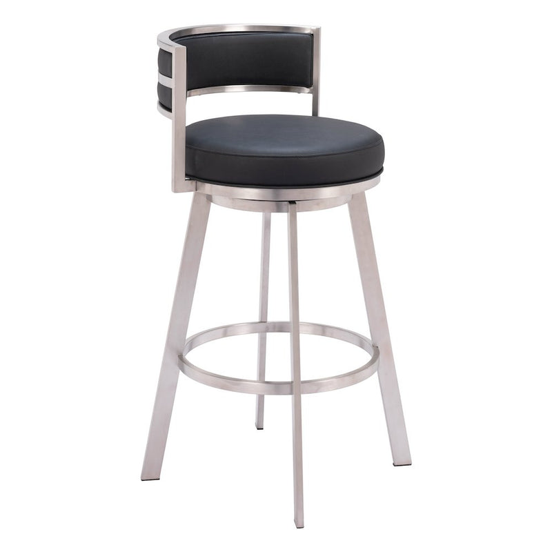 Gimsby Swivel Barstool Black