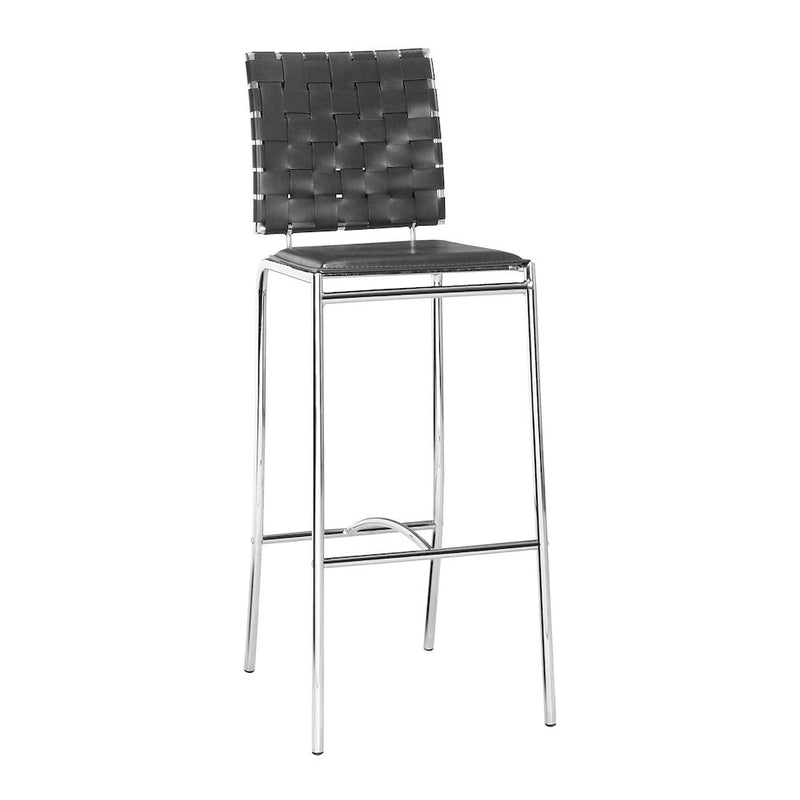 Criss Cross Barstool (Set of 2) Black