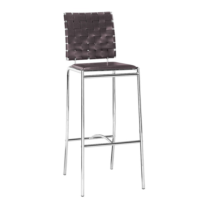 Criss Cross Barstool (Set of 2) Espresso