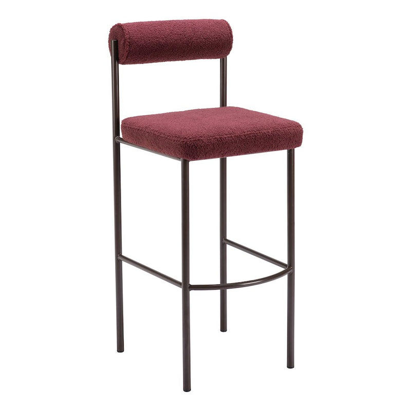 Livorno Barstool (Set of 2) Red & Bronze