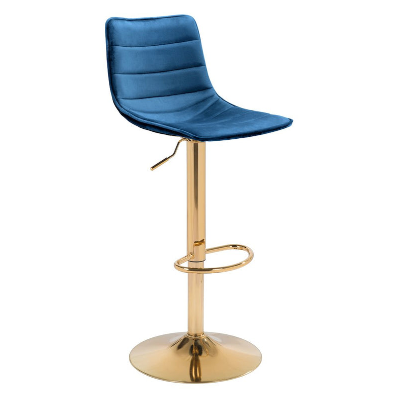 Prima Barstool Dark Blue & Gold