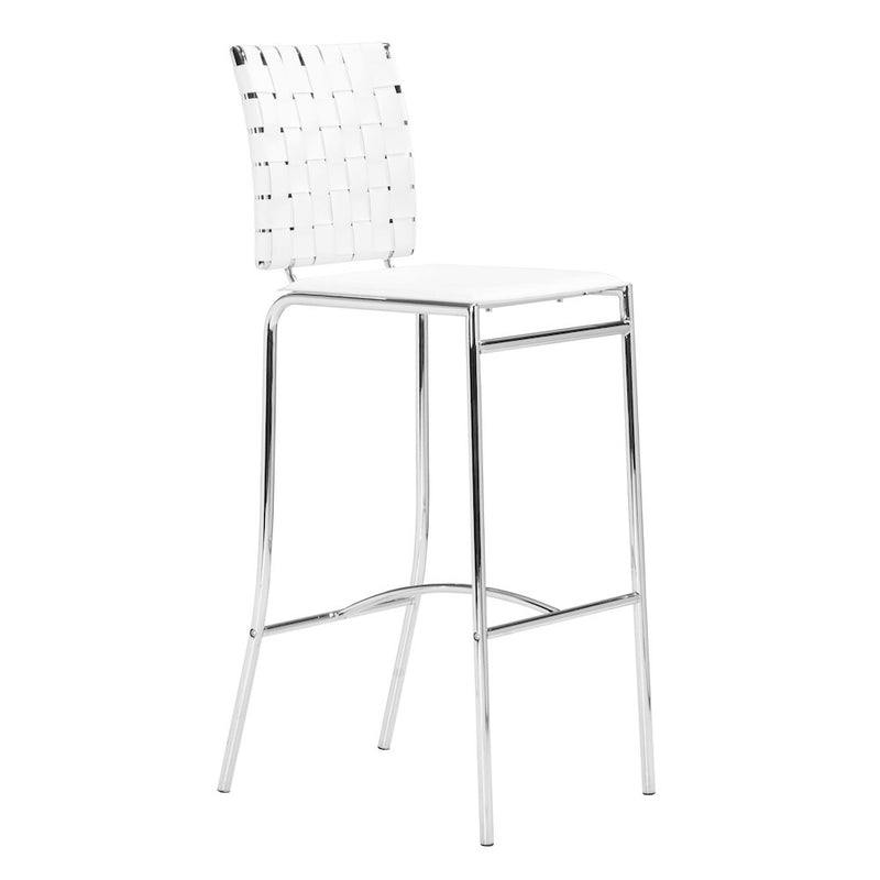 Criss Cross Barstool (Set of 2) White