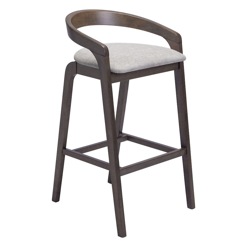 Troy Barstool (Set of 2) Dove Gray & Espresso