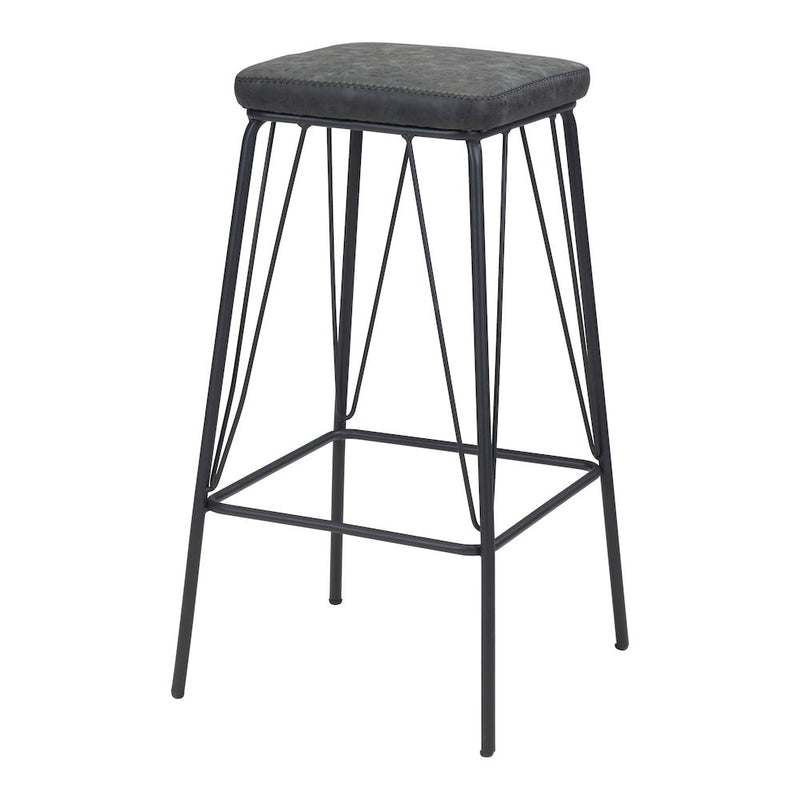 Samuel Barstool (Set of 2) Vintage Black