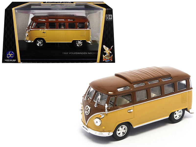 1962 Volkswagen Microbus Van Bus Brown 1/43 Diecast Model by Road Signature