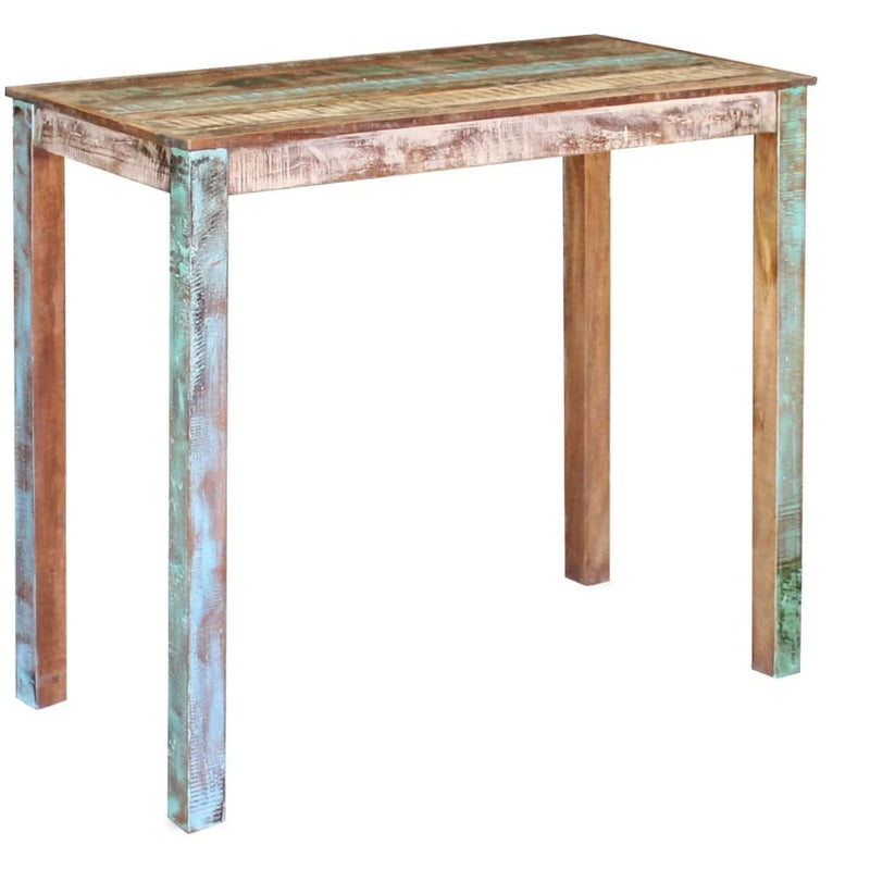 vidaXL Bar Table Solid Reclaimed Wood 45.3"x23.6"x42", 243453