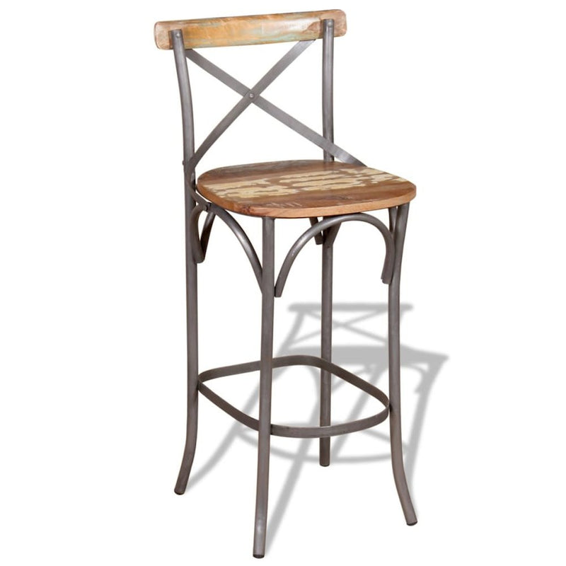 vidaXL Bar Chair Solid Reclaimed Wood, 244014