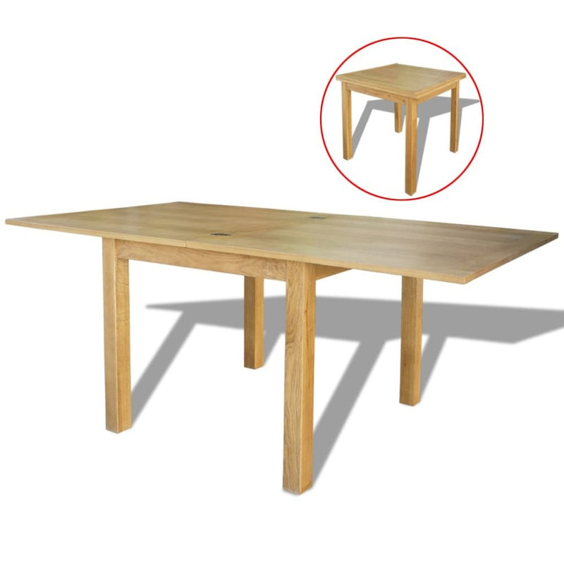 vidaXL Extendable Table Oak 67"x33.5"x29.5", 244417