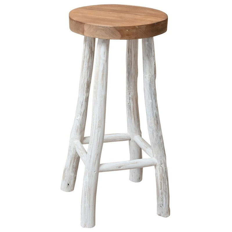 vidaXL Bar Stool Solid Teak Wood, 244546