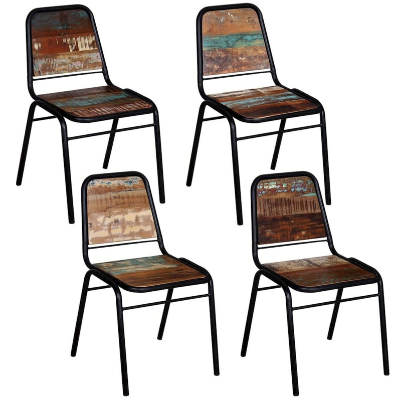 vidaXL Dining Chairs 4 pcs Solid Reclaimed Wood, 274706