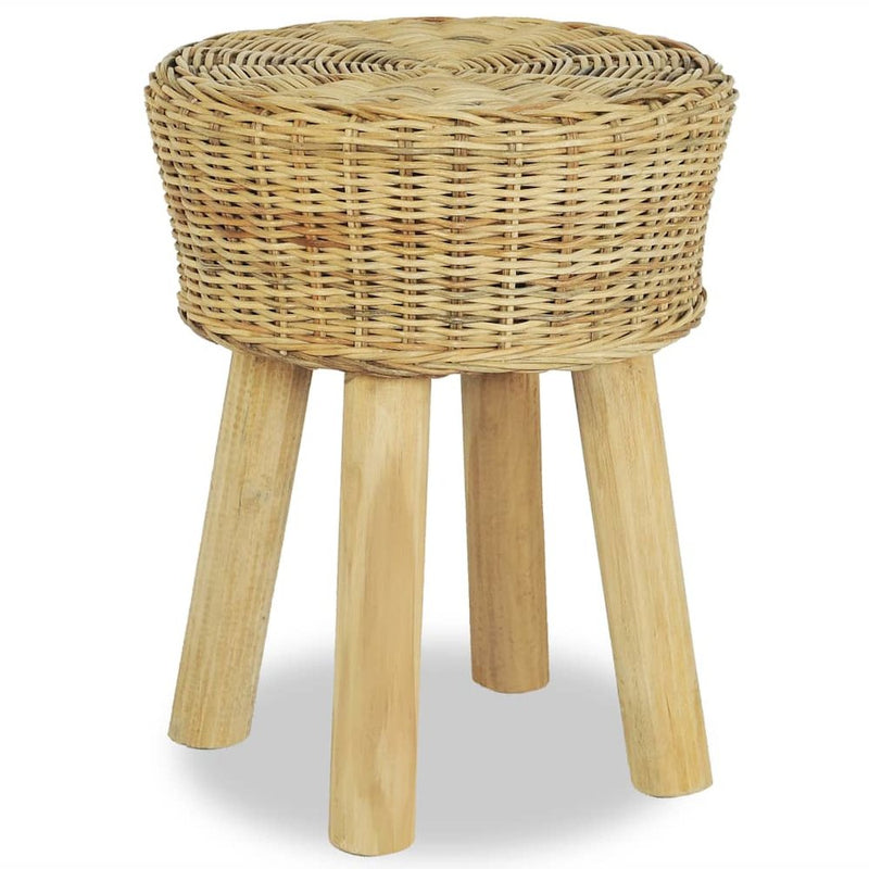 vidaXL Bar Stool Natural Rattan, 244578