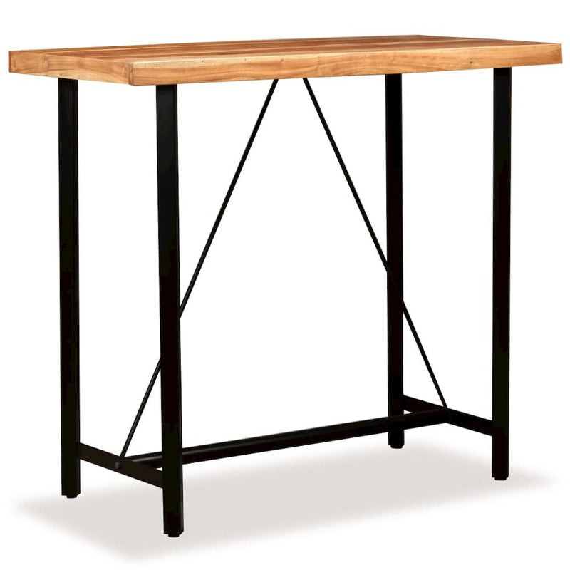 vidaXL Bar Table Solid Acacia Wood 47.2"x23.6"x42.1", 245436