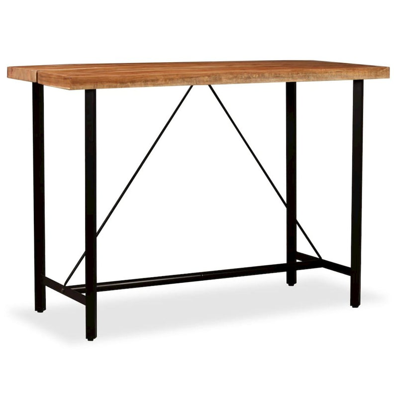 vidaXL Bar Table Solid Acacia Wood 59"x27.6"x42.1", 245437