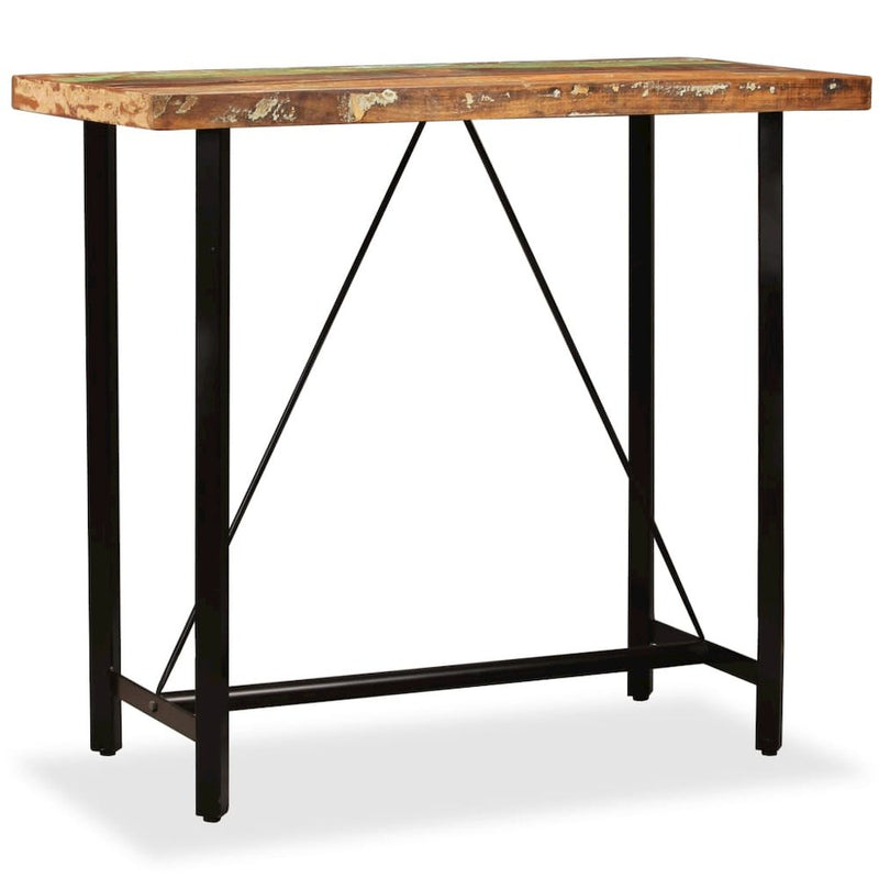 vidaXL Bar Table Solid Reclaimed Wood 47.2"x23.6"x42.1", 245440