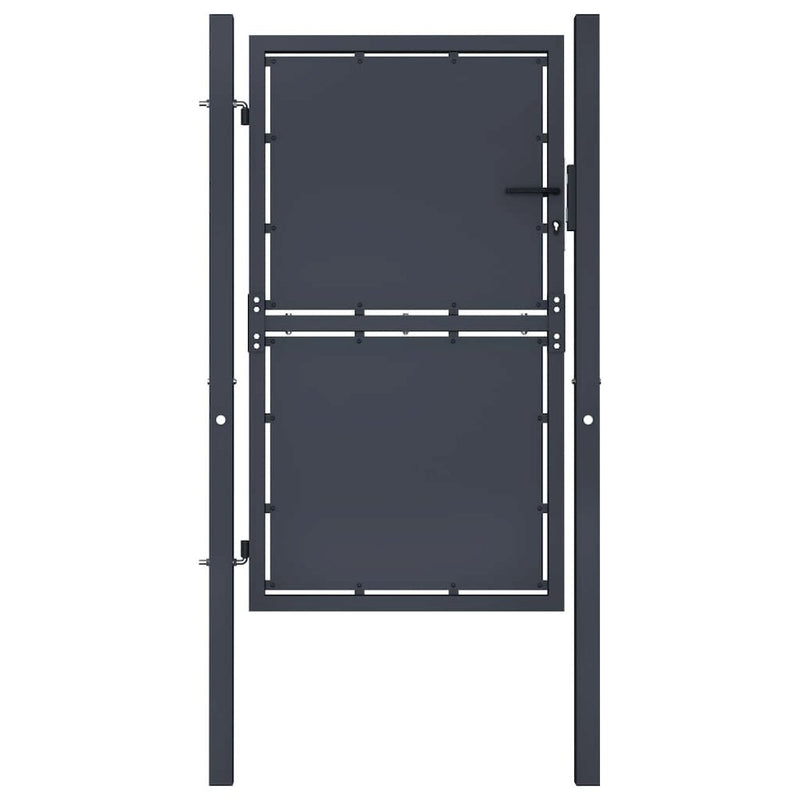 vidaXL Garden Gate Steel 39.4"x49.2" Anthracite 4519