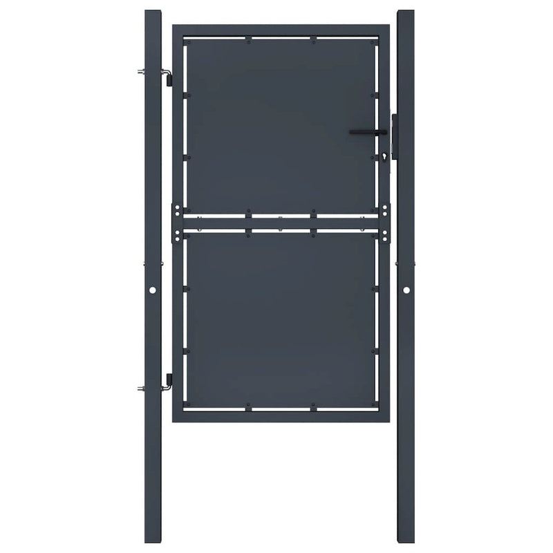 vidaXL Garden Gate Steel 39.4"x78.7" Anthracite 4522