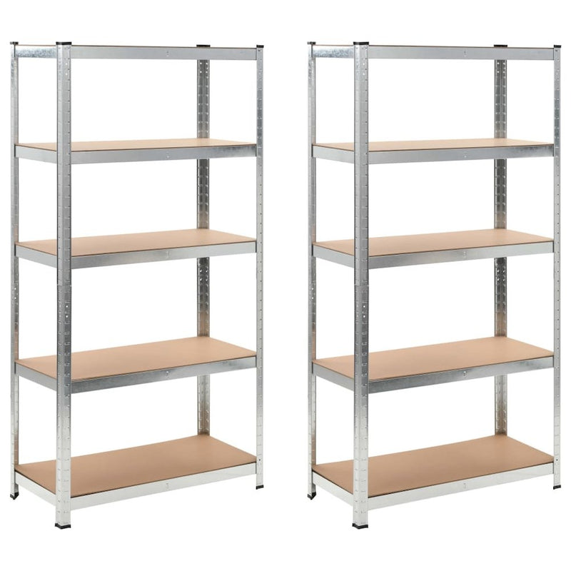 vidaXL Storage Shelves 2 pcs 35.4"x15.7"x70.9" MDF, 144812