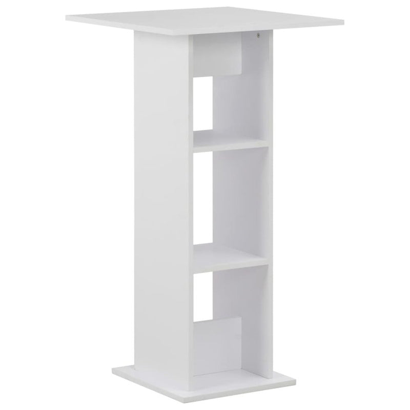 Bar Table White 23.6"x23.6"x43.3"