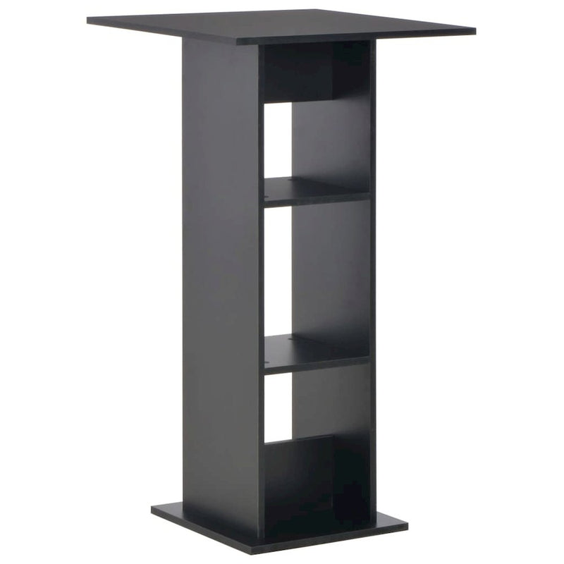 Bar Table Black 23.6"x23.6"x43.3"