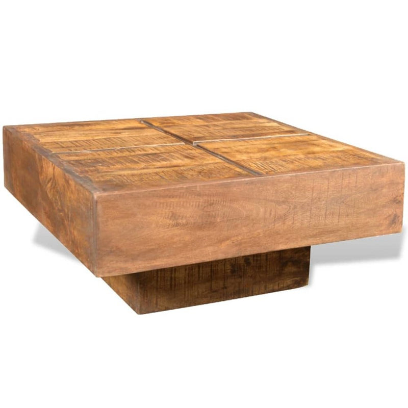 vidaXL Coffee Table Brown Square Solid Mango Wood, 241132