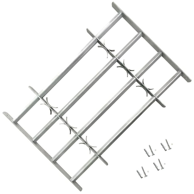 Adjustable Security Grille for Windows with 4 Crossbars 19.7"-25.6", 141385