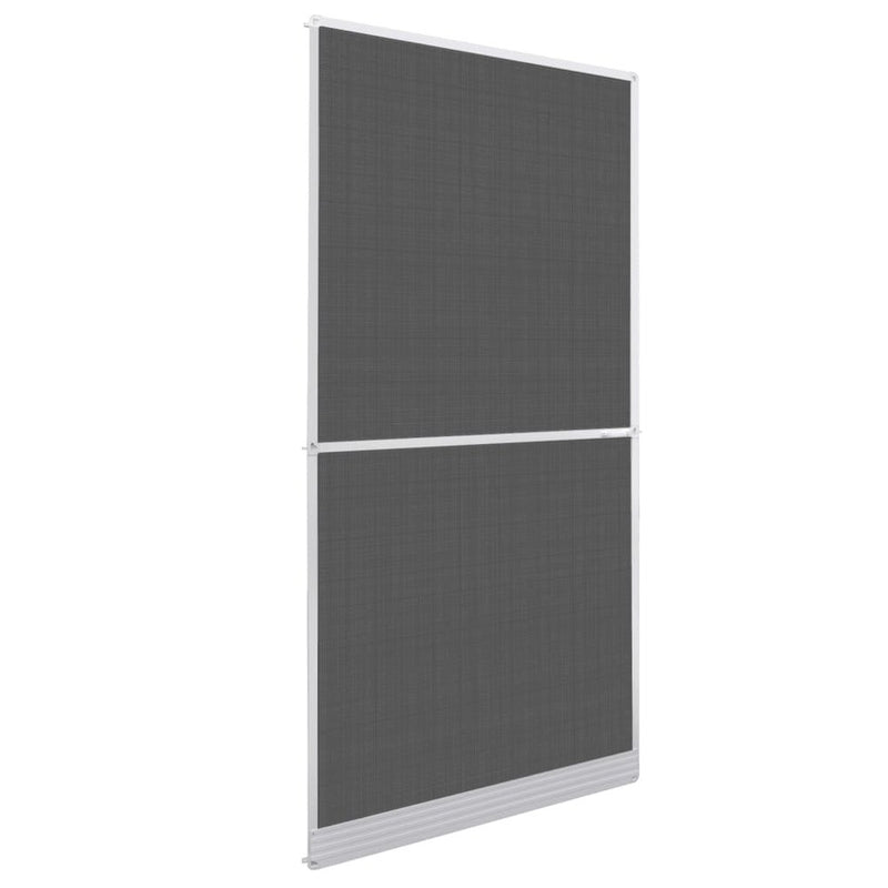 White Hinged Insect Screen for Doors 39.4"x84.6"