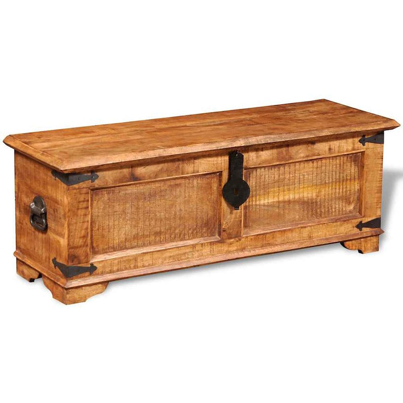 vidaXL Storage Chest Rough Mango Wood, 241635