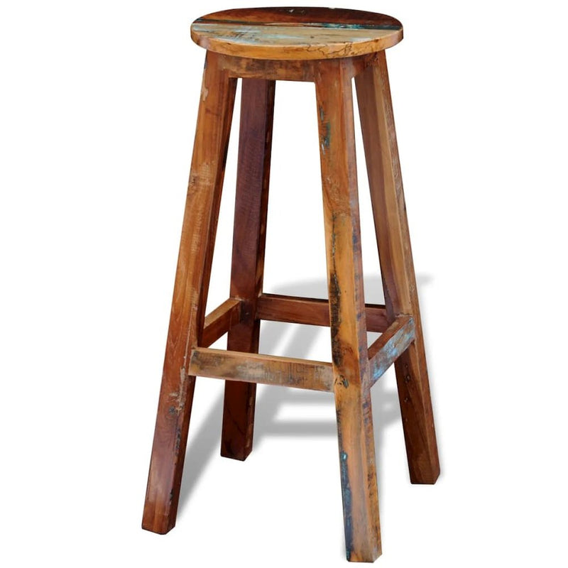 vidaXL Bar Stool Solid Reclaimed Wood, 241647