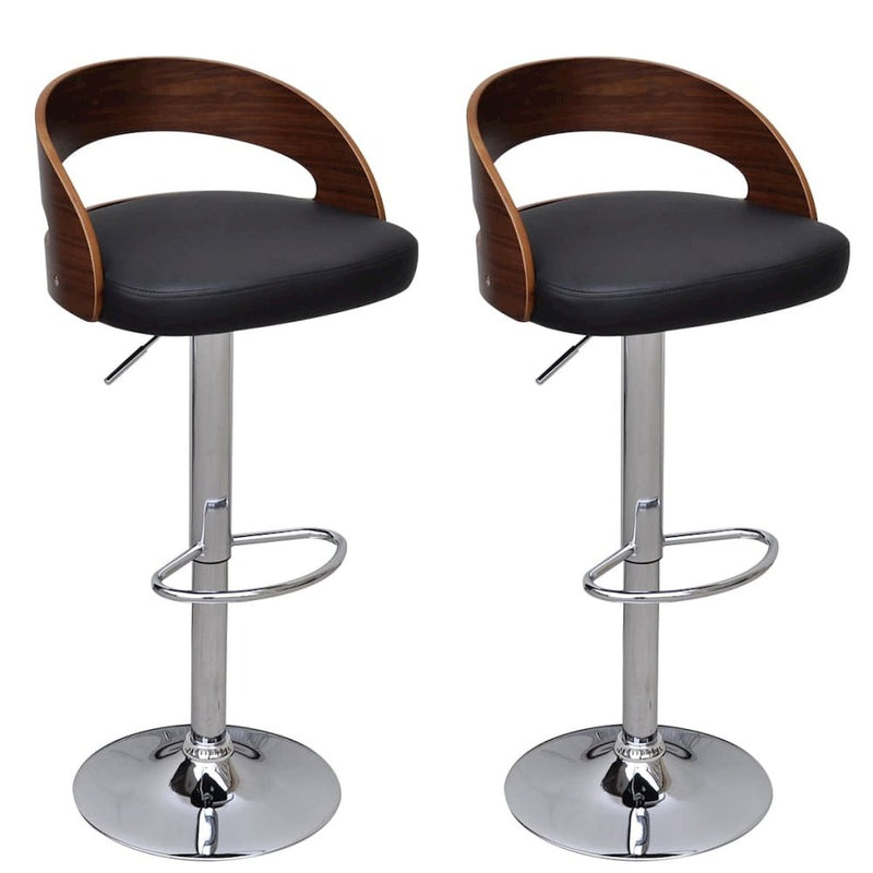 Bar Stools 2 pcs Bent Wood