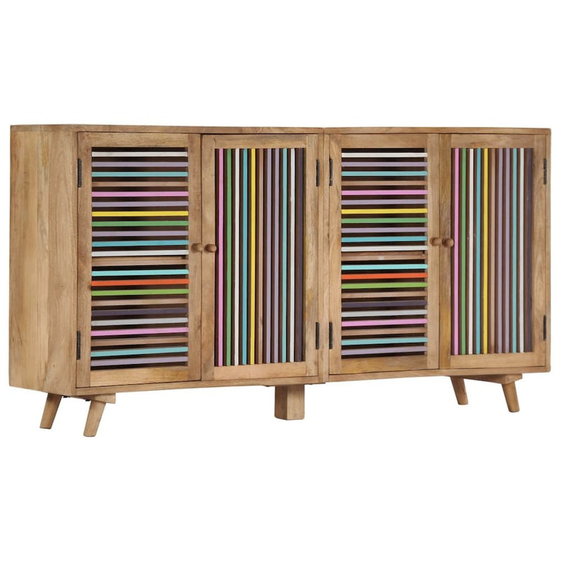 vidaXL Sideboard 59.1"x11.8"x29.5" Solid Mango Wood, 249865