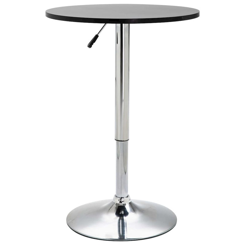 vidaXL Bar Table Black ÃƒËœ23.6" MDF, 249666