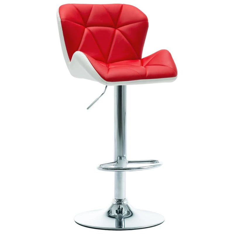 vidaXL Bar Stool Red Faux Leather, 249674