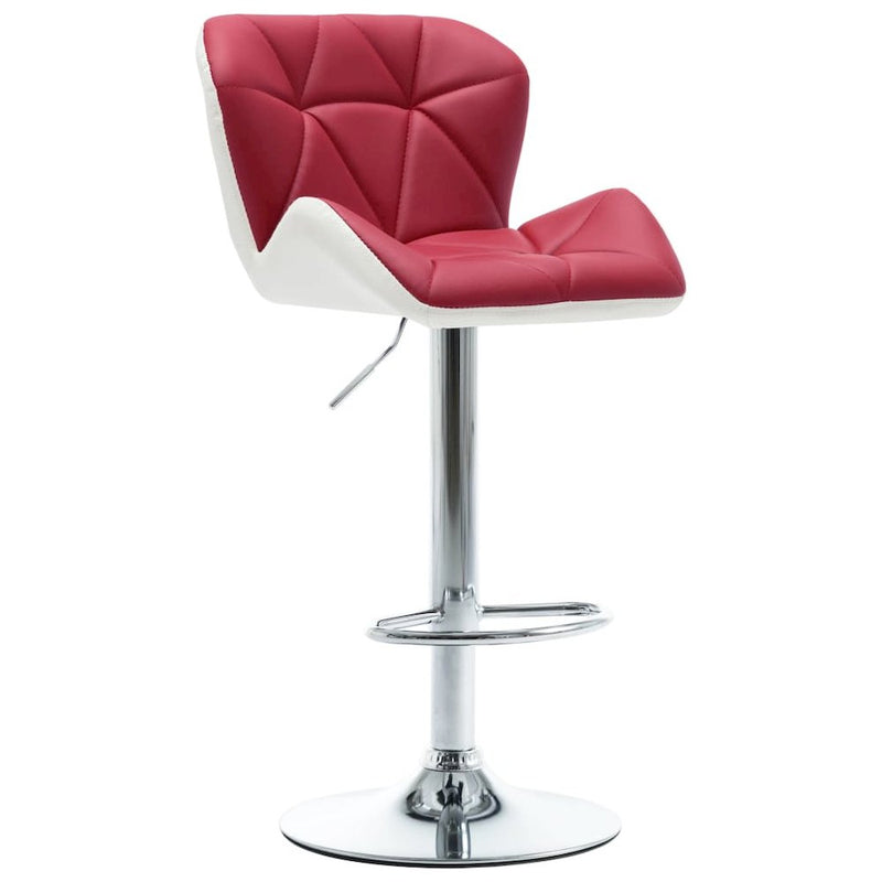 vidaXL Bar Stool Wine Red Faux Leather, 249675