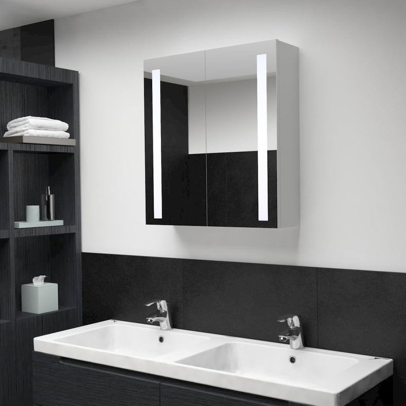 LED Bathroom Mirror Cabinet 23.6"x5.5"x24.4"