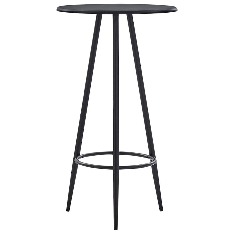 Bar Table Black 23.6"x42.3" MDF